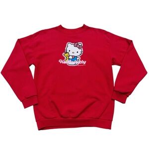Vintage 90s 1997 Sanrio Hello Kitty Crewneck Sweatshirt Top Youth XL Womens XS